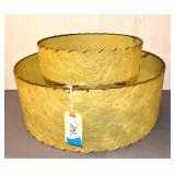 MCM Vintage 2 Tier Fiberglass Lampshade