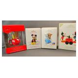 Lot of 4 Hallmark Keepsake Ornaments