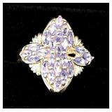 Sterling Silver Tanzanite Ring, Size 7