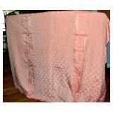 Vintage Pink Burlington Mills Bedspread