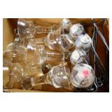 Glass Candle Cups and Metal Hooks
