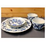 Blue Danube Porcelain Dish Set