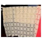 Vintage Crochet Lace Tablecloth or Bedspread