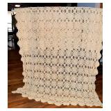 Vintage Crochet Lace Bedspread