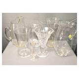 Glass Vases and Pitchers
