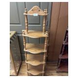 5 TIER WOODEN TRINKET SHELF