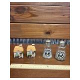 2 SETS OF SALT AND PEPPER SHAKERS