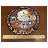 12' IN MEMORY OF OUR TROOPS PATCH