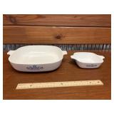 X2 - CORNING WARE DISHES - CORN FLOWER BLUE