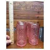 8 - SHANNON CRYSTAL JAX PINK HIGHBALL GLASSES