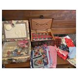 LARGE LOT OF SEWING AND FABRIC PCS