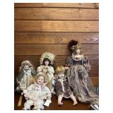 5 - PORCELAIN DOLLS - COLLECTIBLE