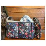 FLORAL - INSULATED GROCERY ORGANIZER AND LUNCH