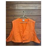 VTG. FILSON - ORANGE GAME VEST - SIZE 58