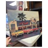 VTG. FORD T - BIRDS - WALL ART POSTER PRINT