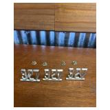 3 - CHEVY OEM - 327 CHROME EMBLEMS