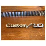 1968-72 METAL OEM CUSTOM 10 EMBLEM
