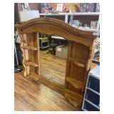 DRESSER TOP VANITY WITH SHELVING
