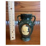 MOUNT CLEMONS POTTERY - CAMEO VASE 5'