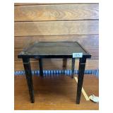 SMALL WOODEN BLACK TABLE