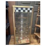 VTG. LIGHTED ROTATING DISPLAY CASE NASCAR