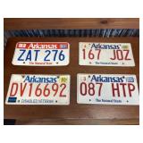 4 - ARKANSAS LICENSE PLATES
