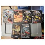 5 NASCAR DVDS &1 NASCAR VHS TAPE