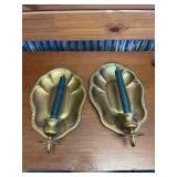 SOLID BRASS - CANDLE HOLDERS