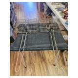 2 STEEL GRILL BASKETS