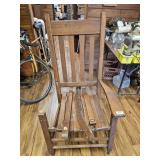 VTG. LRG.ROCKING CHAIR NEEDS PUT BACK TOGETHER