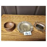 LOT OF 3 VTG. ASHTRAYS