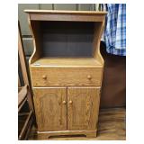 DOUBLE DOOR MICROWAVE HUTCH WITH DRAWER