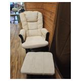 GLIDER ROCKER AND OTTOMAN  NEEDS CLEANED