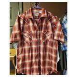 VTG. MENS ELY CATTLEMAN SHORT SLEEVE PEARL SNAP