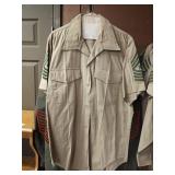 VTG. USMC SERGEANT KHAKI SHIRT SIZE L