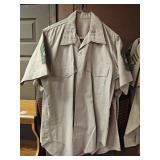 VTG. USMC SERGEANT KHAKI SHIRT SIZE 8