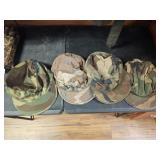 4 VTG. CAMO HATS MILITARY