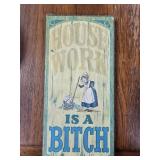 1970s WALLACE BERRIE & CO. WOODEN WALL SIGN