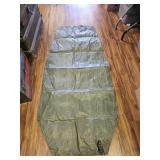 VTG. GREEN PNEUMATIC BLOW UP MATTRESS
