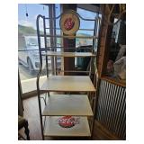 VTG. COCA-COLA  METAL & WOOD BAKERS RACK