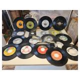 LOT OF 18 VTG. 45's VINYL RECORDS
