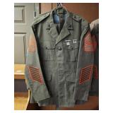 VTG. USMC DRESS  JACKET,PANTS, & TYE SIZE 44R