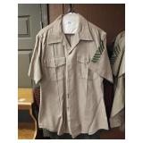VTG. USMC SERGEANT KHAKI SHIRT SIZE L