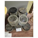 LOT OF 13 VTG. BARBASOL JARS