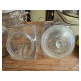 LOT OF 2 VTG. COUNTRY STORE CANDY JARS.