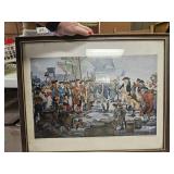 THE FIRST RECUITS, DECEMBER 1775 FRAMED ART