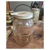 VTG. BARREL CANDY/PICKLE JAR
