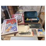 LOT OF ART SUPPLIES