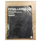 PRELUDE ELECTRICAL TROUBLESHOOTING MANUAL1984