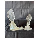 Crystal perfume decanters (2)